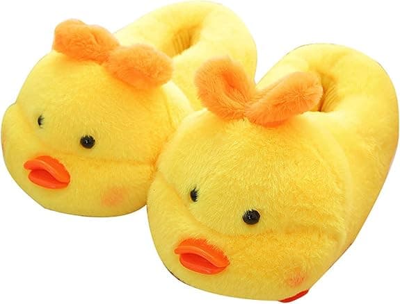 Båda kode 36-44 kode stofbund gul and ny plys bomuldssko kvindelige efterår vinter Yellow duck