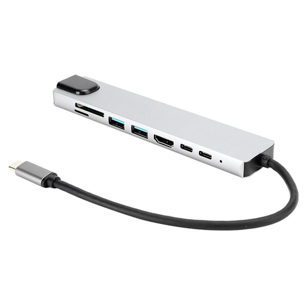 8 i 1 Type-C til 4K HDMI Dockingstation Adapter Hurtigoplader Dockingstation
