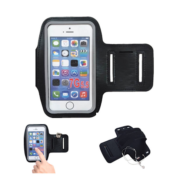 iPhone Sportarmband, Löptelefonarmband, utomhus unisex sportutrustning, vattentät fitness