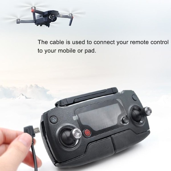 15 cm USB-C till Micro-USB Kabel för DJI Mavic Mini / Air, Shark For MICRO