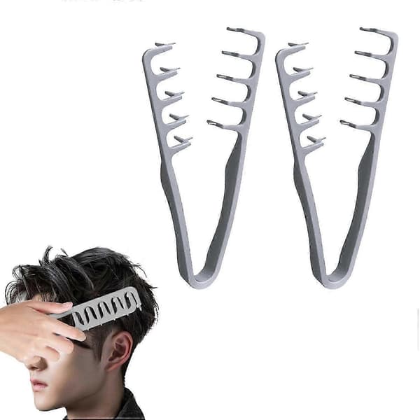 2X Texture Comb, Wide Tooth Combs, Root Volume Tool, Seam Coverage, Bang Combs, Lightweight Grooming Accessories, Ideal for Curly Hair