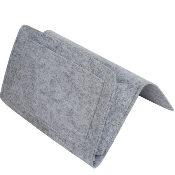 Sofa oppbevaringsveske Sklisikker oppbevaringsveske Tykk filt sengelomme grey