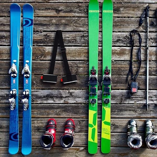 4-pak Skibånd / Skiholder – Bærerem til ski