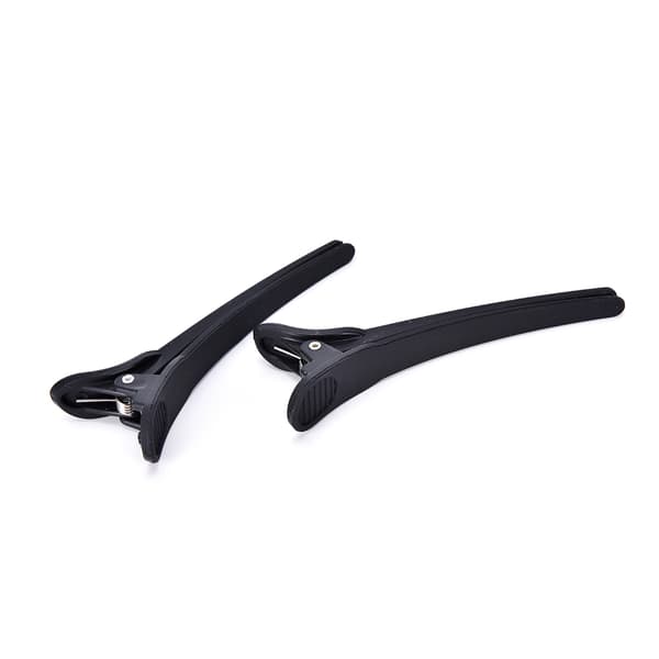 12 stk Professionelle Sorte Matte Frisørklemmer Hårclips