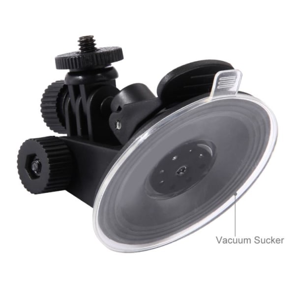 PULUZ Sugekoppfeste For Bil Med Adapter Og Veske Svart