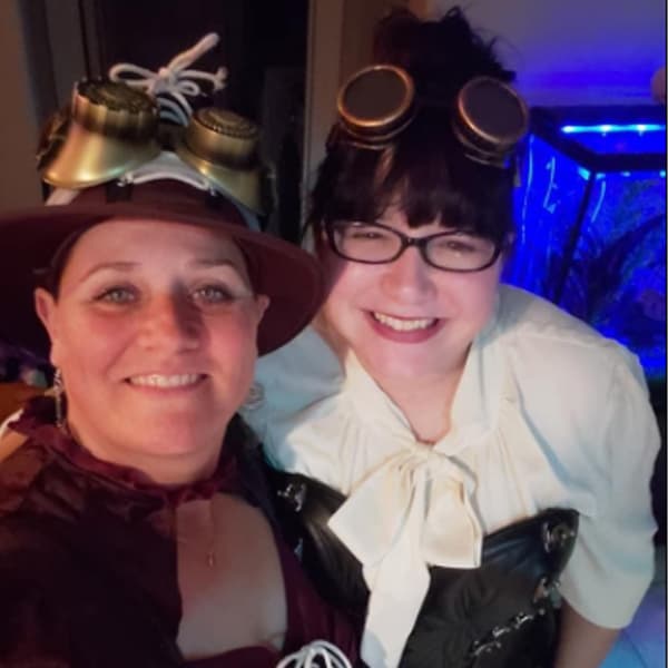 Steampunk-lasit, asustetarvike, kyberviktorianinen hitsaus ancient red copper