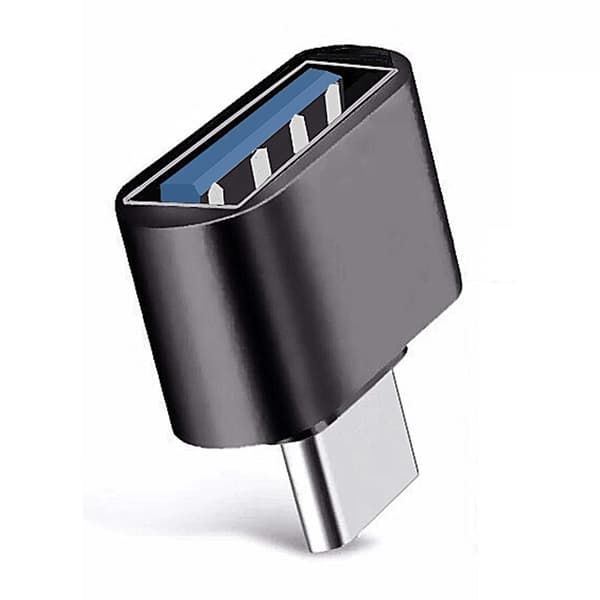 Android USB 3.0 til USB C 3.1 OTG Adapter Sort sort