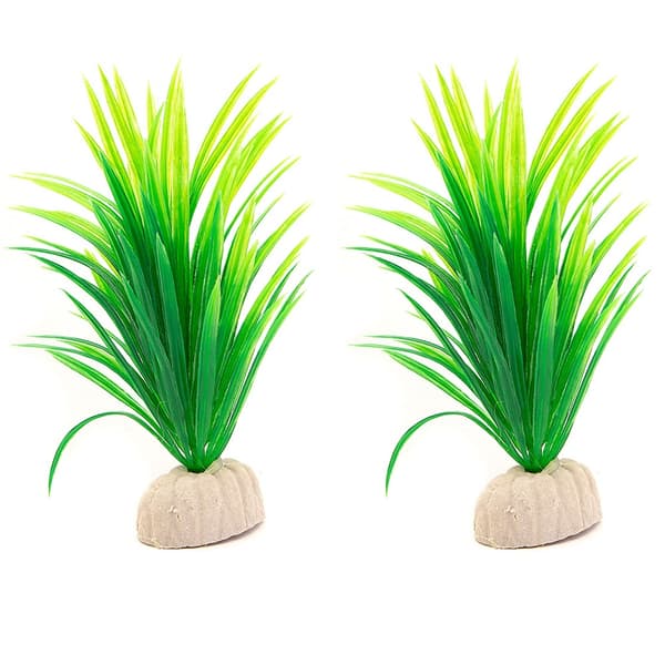 2-pack Akvarieväxt / Dekoration till akvarium - Sjögräs