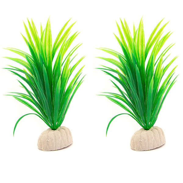 2-pak Akvarieplante / indretning akvarium - Søgræs