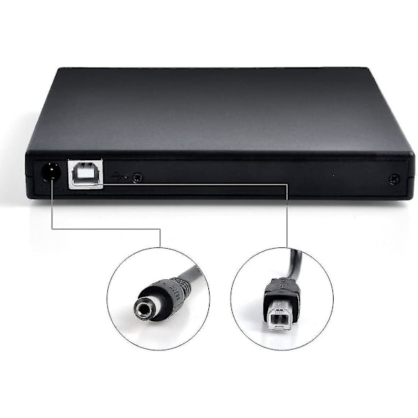 Ekstern DVD-drev med CD-brænder (kombo), USB-grænseflade