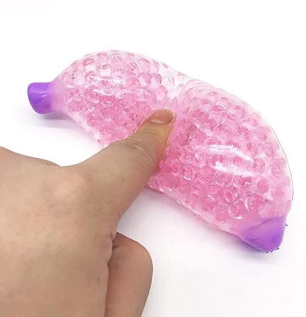 Frukt Banan Anti-stress bold fidget legetøj CE Certifikat Rosa