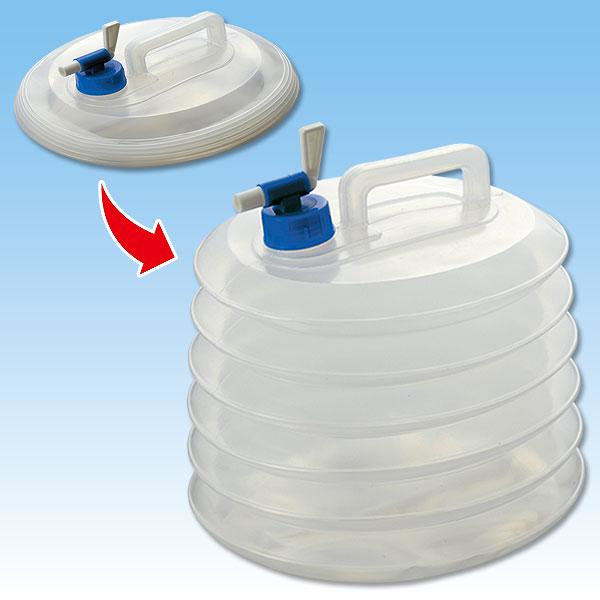 5/10/15L Vandbeholder sammenfoldelig, tappehane 5L