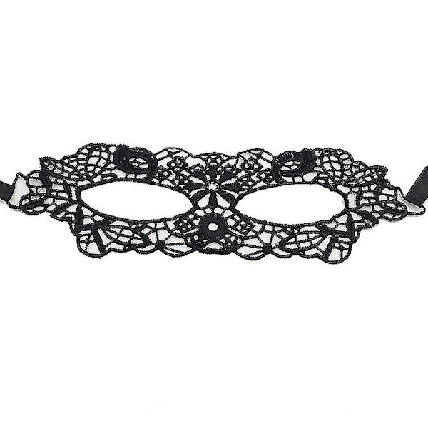 Musta naamiaisnaamio silmä seksikäs pitsipallojuhlat naamiaiset karnevaaliin halloween puolikas kasvot hienot mekot Pukurekvisiitta Tee-se-itse-sisustus Style11 Ball Mask