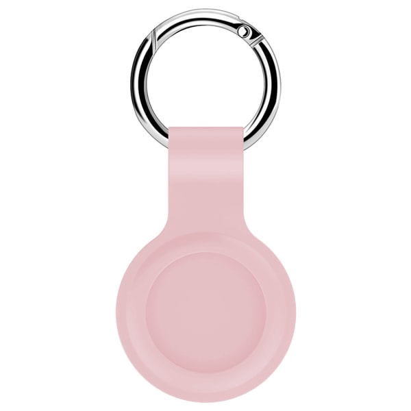 Apple AirTags Case Cover Tracker Bil Silikon Nyckelring Nyckelring Pink