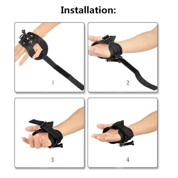 Håndleddsstropparm for GoPro Insta360 X3 X4 DJI Action 5 Pro DJI Action 4