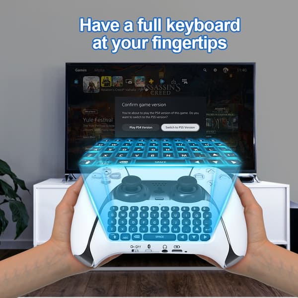 Tastatur for PS5-kontroller
