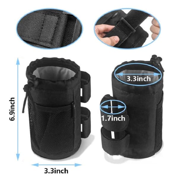 Sykkel Vannflaske Veske Koppholder black