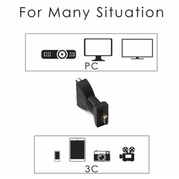 HDMI-kompatibel han til 3 RCA hun komposit AV-videolyd til T