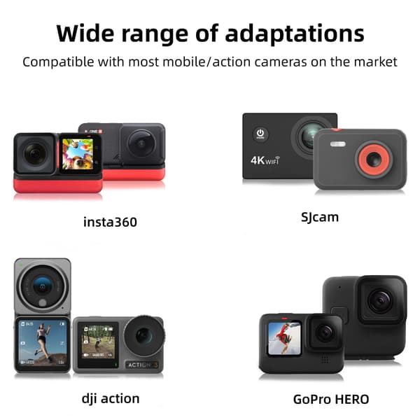 Motorcykelhjälm Hakfäste Stativhållare för GoPro Yi DJI Action Camera
