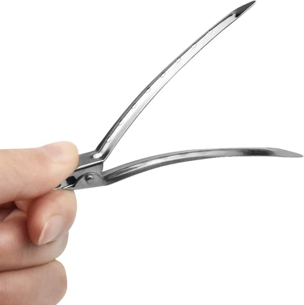 Frisör Hårklämma 24 delar 9cm Silver Metall Hårklämmor Hårnålar
