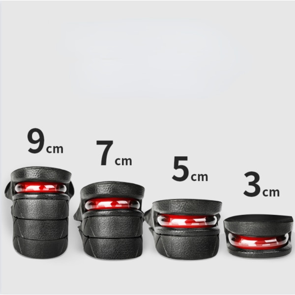Klippbara skoinlägg med höjbar häl 2 layer 5CM