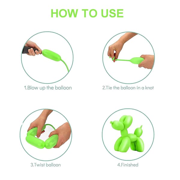 Magic Balloons 200 pcs, Long and Shapeable for Animals, Weddings, Birthdays and Parties