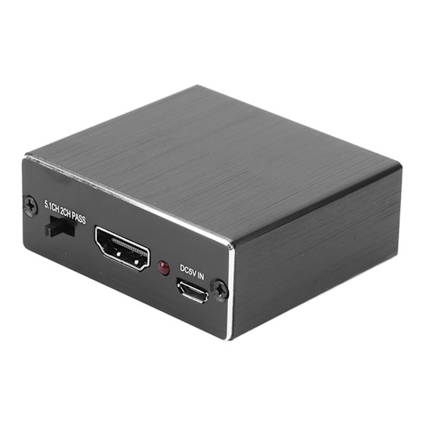 HD Multimedia Interface Splitter 3,5 mm Lydgrensesnitt 5.1 Kanals Signal Ekstraktor Konverter for TV Stereo Spillkonsoller
