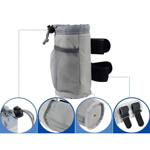 Cykel Vandflaske Taske Kopholder grey