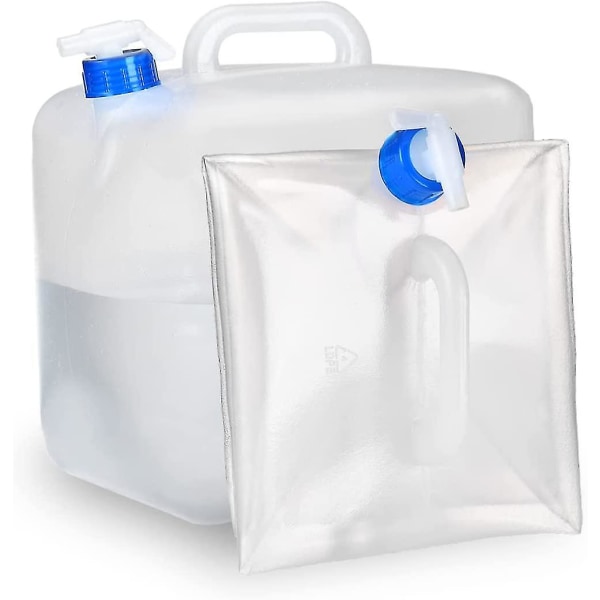 10/15L Sammenfoldelig vandtank Vandbeholder Foldbar dunk Drikkevandsbeholder Vandpose Camping Bpa Fri 15L