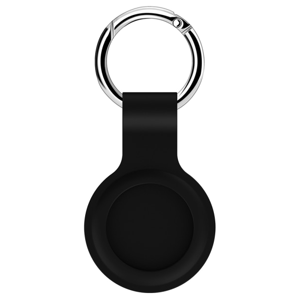 Apple AirTags Case Cover Tracker Bil Silikon Nyckelring Nyckelring Black