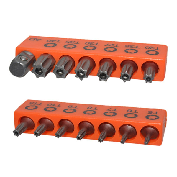 25 mm sett Multifunksjonelt plommeblomsthode T5-T6-T7-T8-T9-T10-T15-T20-T25-T27-T30-T35-T40