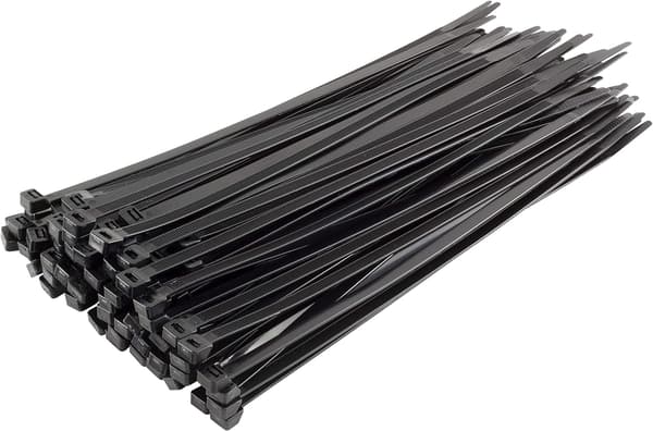 Nylon kabelbinder - 400 mm x 3,6 mm - Sort - Ultrastærk kabelbinder