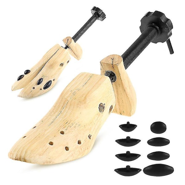 1 par träskobårar 2-vägs Shoe Tree Shaper Rack Boots Shoe Expander Tree Stretchers