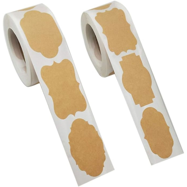 Kraftpaperitarrat, itseliimaavat 600 kpl