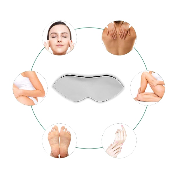 Ruostumattomat Gua Sha -työkalut Teräksinen kaavintamassagetyökalu