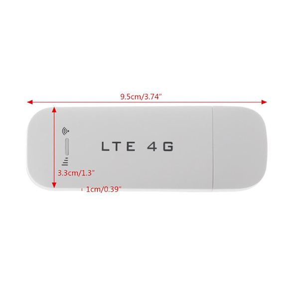 4G USB mobil trådløs bredbånds 100Mbps plug-in sender White