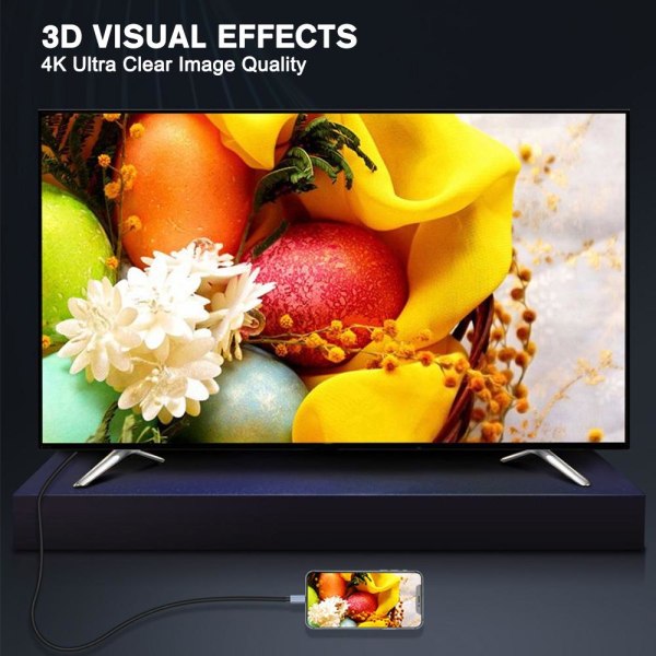 4k 30Hz HDMI-projektionskabel USB Typ C till HDMI-kabel 2
