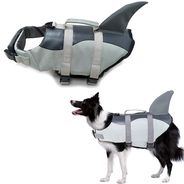 Hunderedningsvest Ripstop flydevest til små og mellemstore hunde L