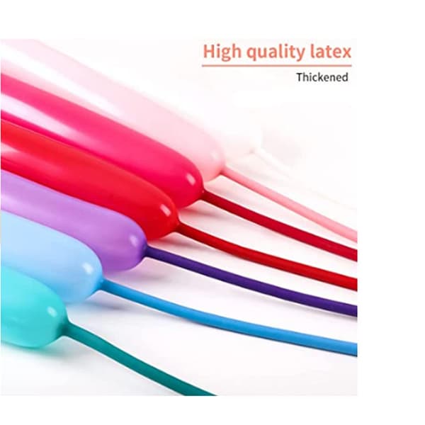 Magic Balloons 200 pcs, Long and Shapeable for Animals, Weddings, Birthdays and Parties