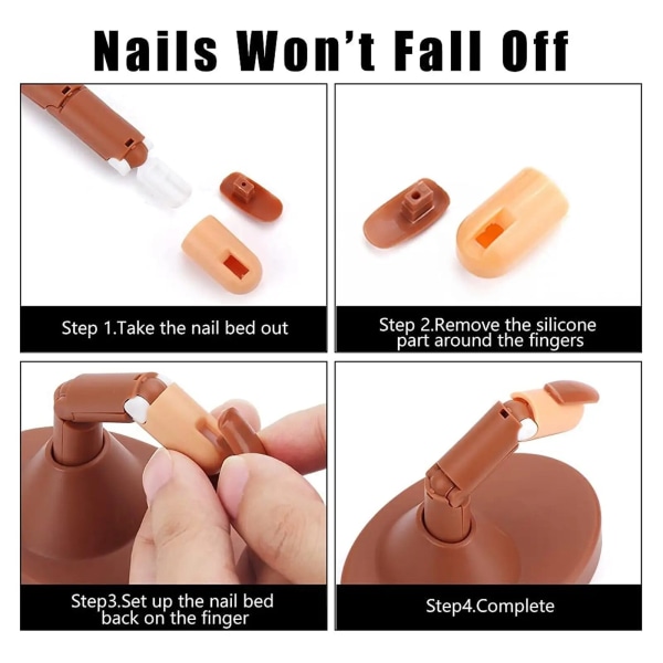 Nail Practice Finger rörlig mekanisk led falsk modell