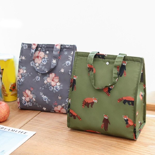 1:a Bärbar Isolerad Lunchväska Stor Kapacitet Bento Picknick Matförvaringspaket