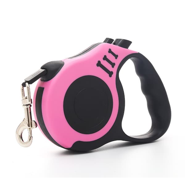 Hundesnor Kæledyrsline Indtrækkelig Træning Lang Max 30 kg Udtrækkelig 5M Pink