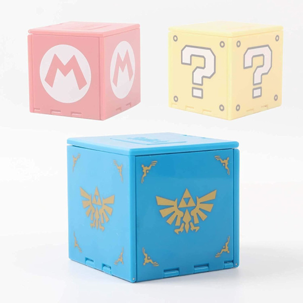 Nintendo Switch-fodral, förvaringsbox för spelkort, spelkorthållare för Nintendo Switch-spel med 16 fack (Zelda blå)