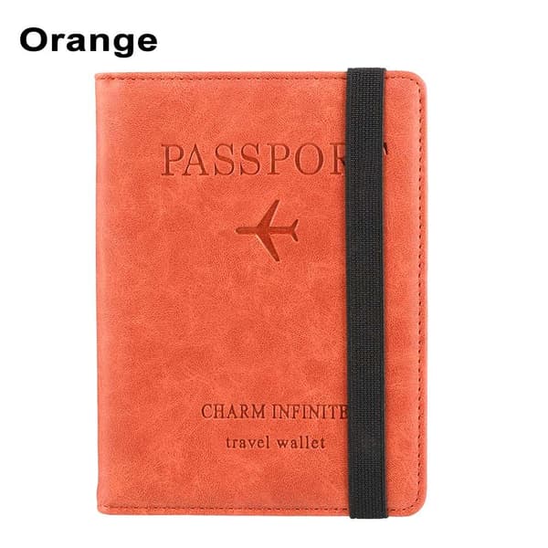 Passhållare Passväska korthållare ORANGE orange