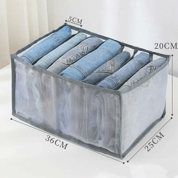 Sammenleggbar organizer 7 rom oppbevaringsboks Pustende Dr