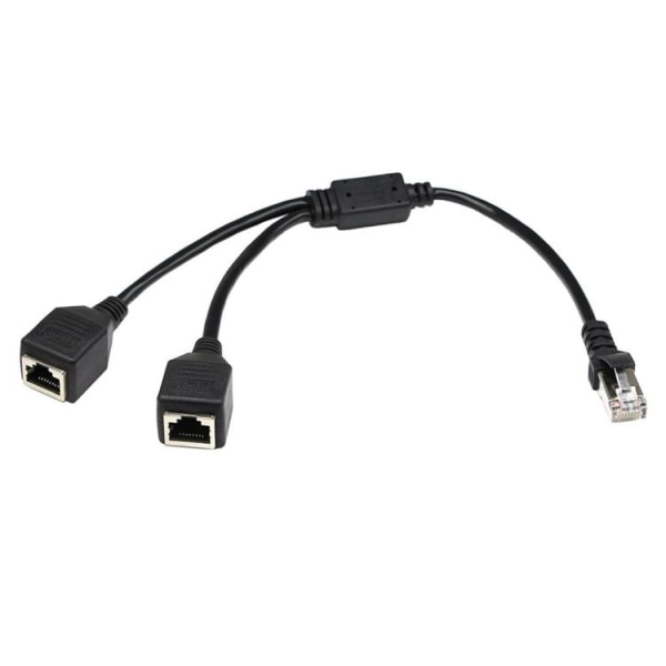 2-i-1 LAN Ethernet Nätverk CAT5, RJ45, Splitter