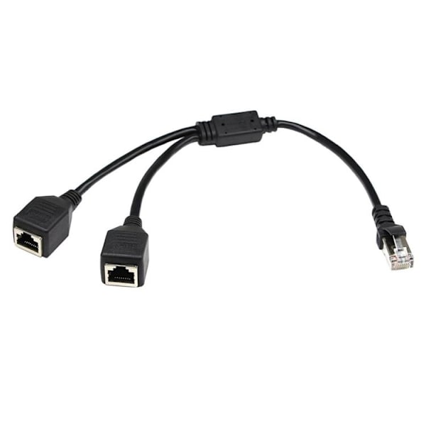 2-in-1 LAN Ethernet -verkkokaapelinjakaja CAT5, RJ45