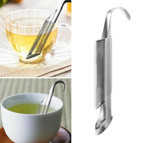 Krus Kopp Rustfritt Stål Te Infuser Mesh Urteblad Sil Filter Diffuser