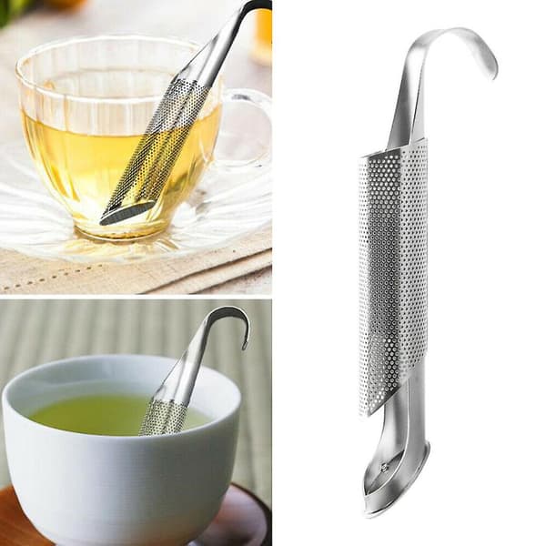 Muggkåsa Rostfritt Stål Teinfuser Nät Örtblad Sil Filter Diffuser