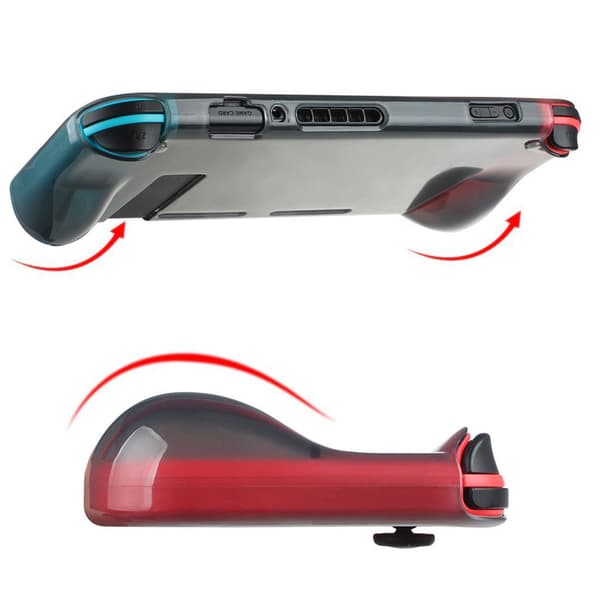 Stötdämpande Hållbart TPU-skal för Nintendo Switch Genomskinlig